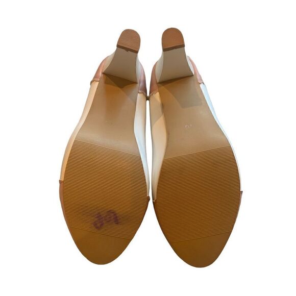 Pin Up Powder Pink White Closed Toe Heels Size 9 (40 EU) - Picture 5 of 5